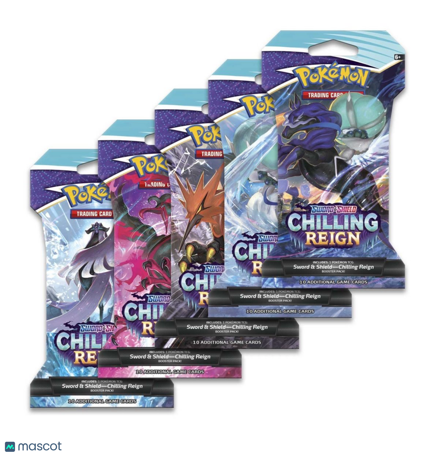 2021 Pokemon Sword & Shield Chilling Reign Sleeved Booster Pack