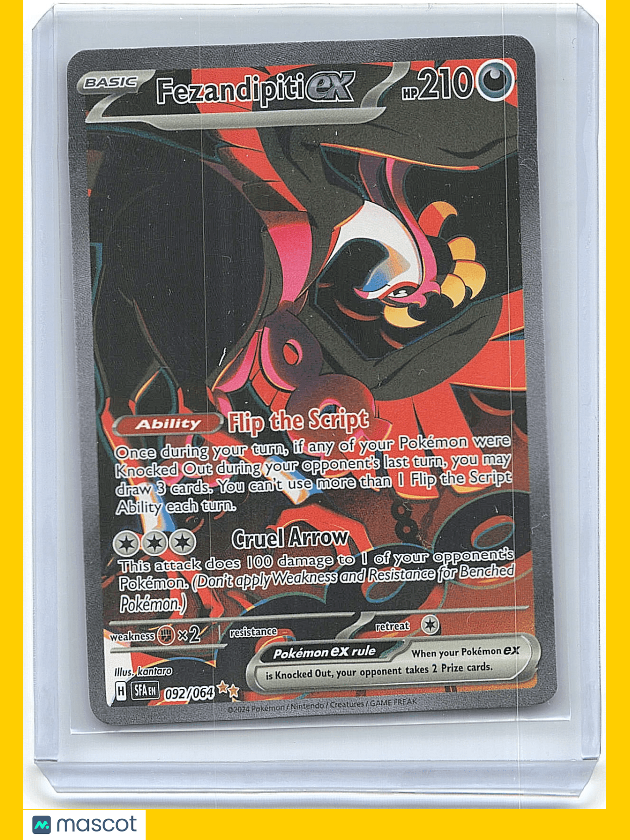 2023 Pokemon Fezandipiti EX #092/063