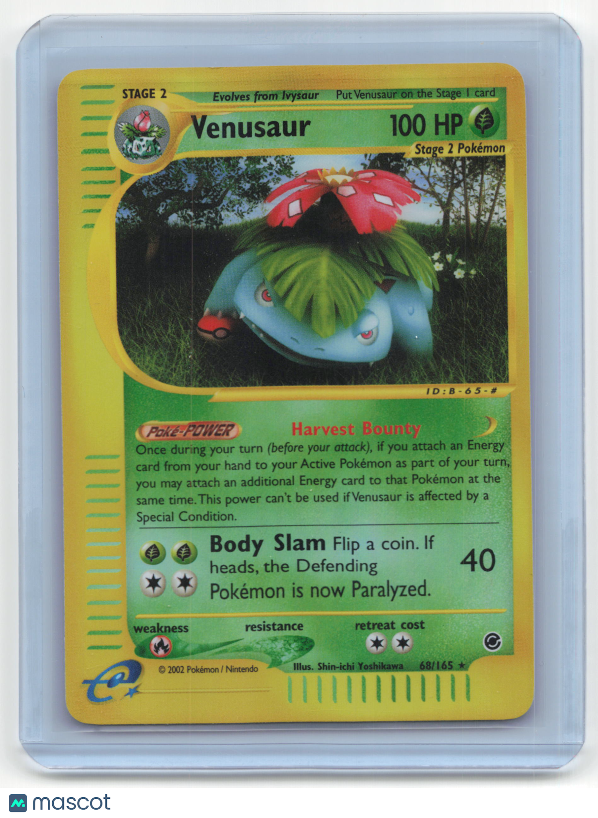 2002 Pokemon Venusaur Expedition Base Set #68/165 Near Mint