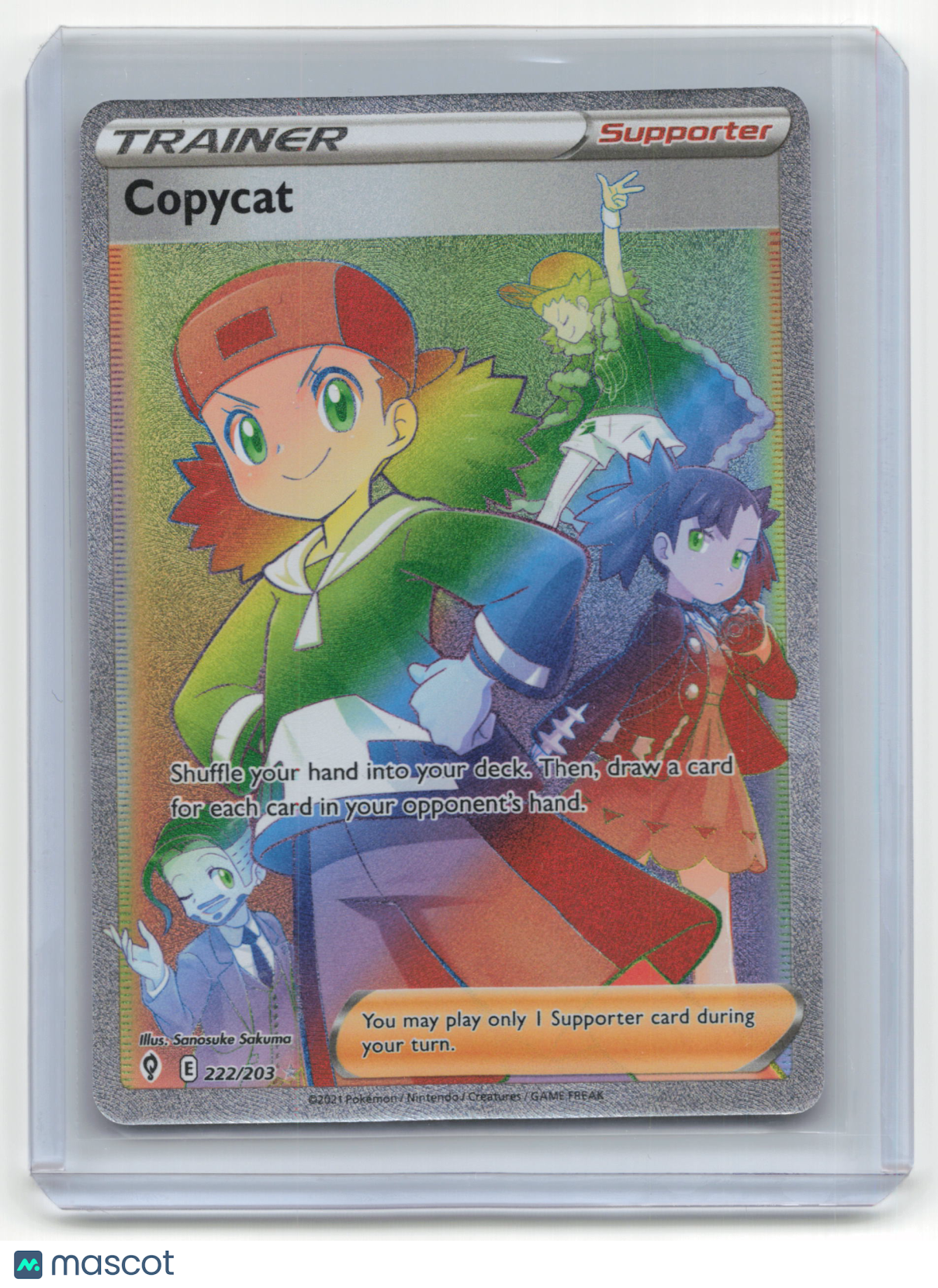 2021 Pokemon Copycat Evolving Skies #222/203 Near Mint FA