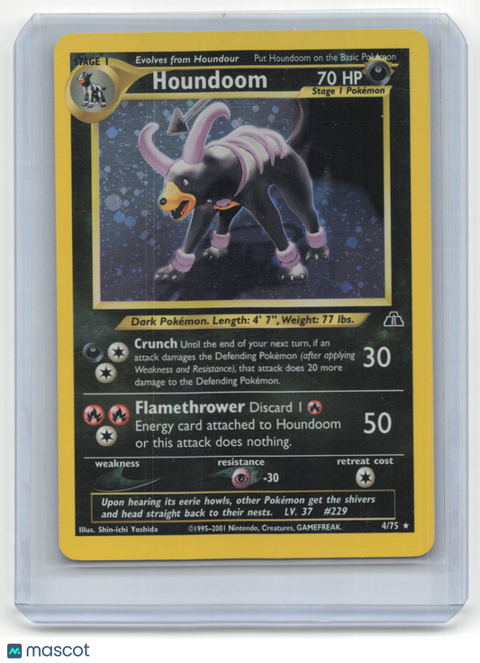 2001 Pokemon TCG Houndoom Neo Discovery #4/75 English Lightly Played Holo