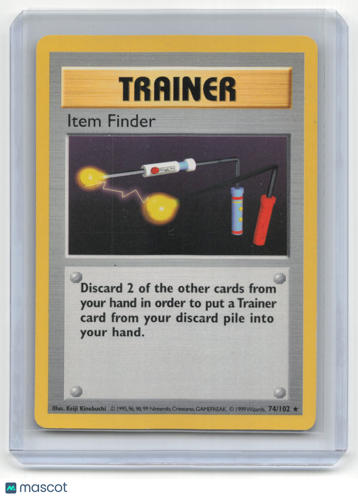 1999 Pokemon Item Finder Base Set #74/102 Lightly Played Shadowless