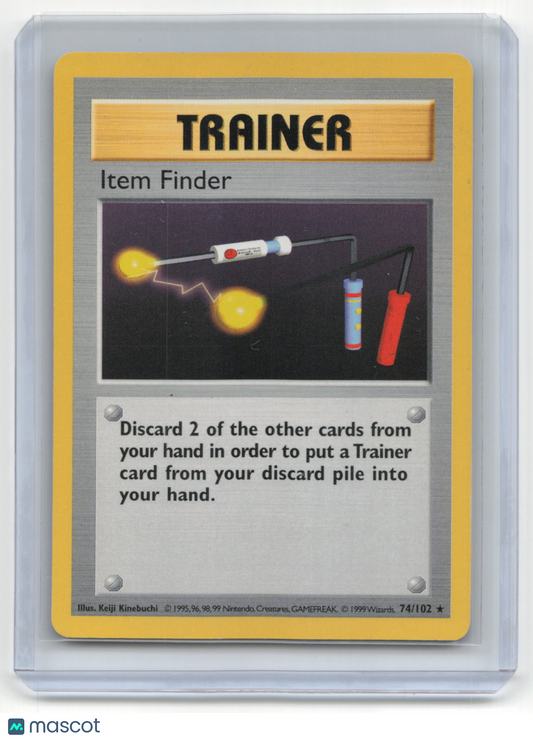1999 Pokemon Item Finder Base Set #74/102 Lightly Played Shadowless