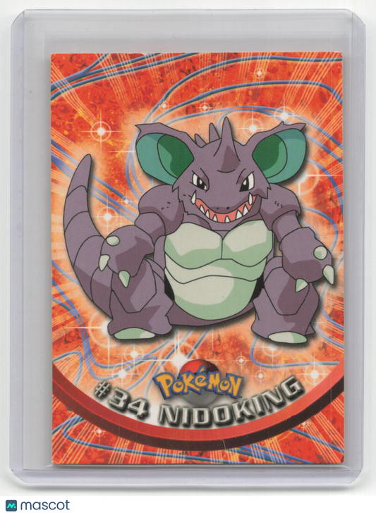 1999 Pokemon Nidoking Pokémon Topps Series 1 #34