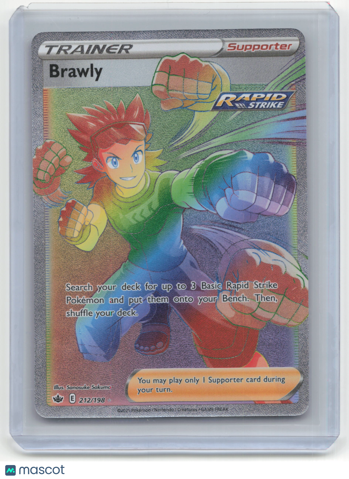 2021 Pokemon Brawly Chilling Reign #212/198 Near Mint FA