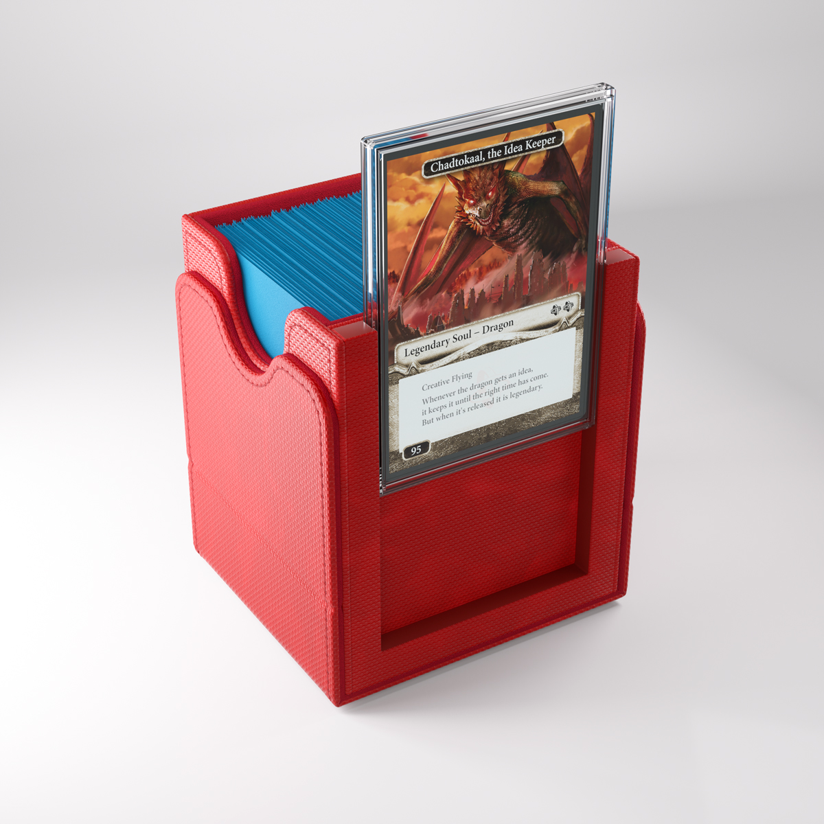 Gamegenic Squire Plus 100+ XL Convertible Red Deck Box