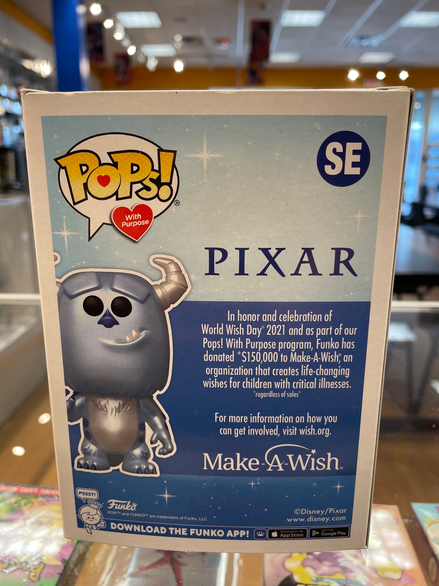 Funko Pixar: Sulley #SE (Good) Make A Wish, Metallic - Papa Joey's Collectibles