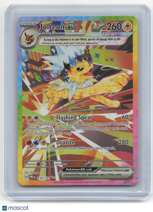 2025 Pokemon TCG Jolteon EX Prismatic Evolutions #153/131
