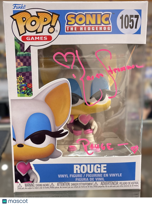 Funko Sonic the Hedgehog Rouge #1057 # Very Good *Signed by Karen Strassman* - Papa Joey's Collectibles