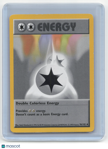 1999 Pokemon—Double Colorless Energy #96 Base Set (Shadowless)— Non-Foil [MP]