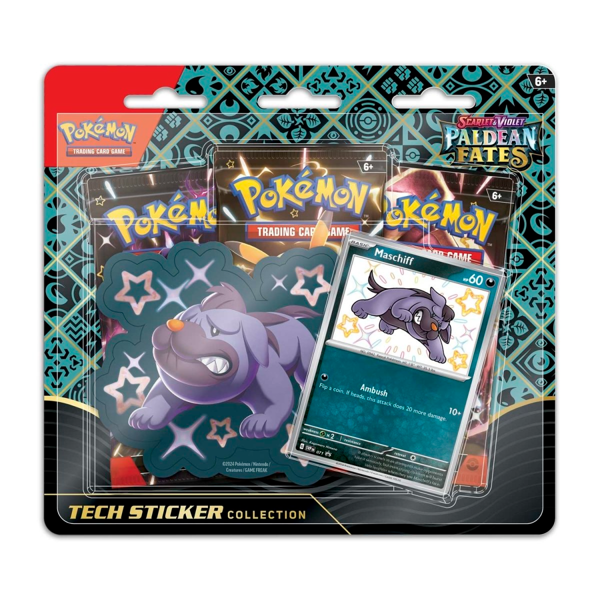 2024 Pokemon Scarlet & Violet Paldean Fates Tech Sticker Collection
