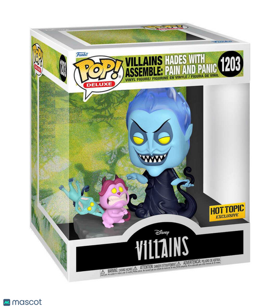 Funko Villains Assemble: Hades w/ Pain & Panic #1203 (Very Good) Hot Topic Excl.