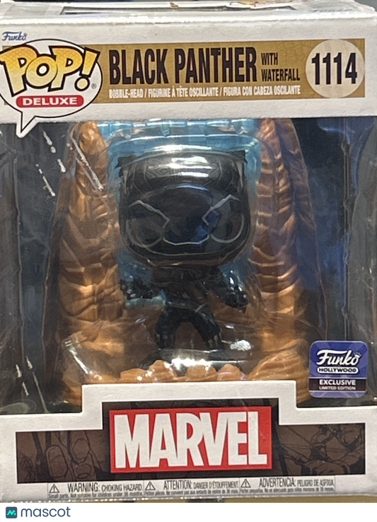 Funko Black Panther with Waterfall Black Panther Damaged Funko Hollywood Store