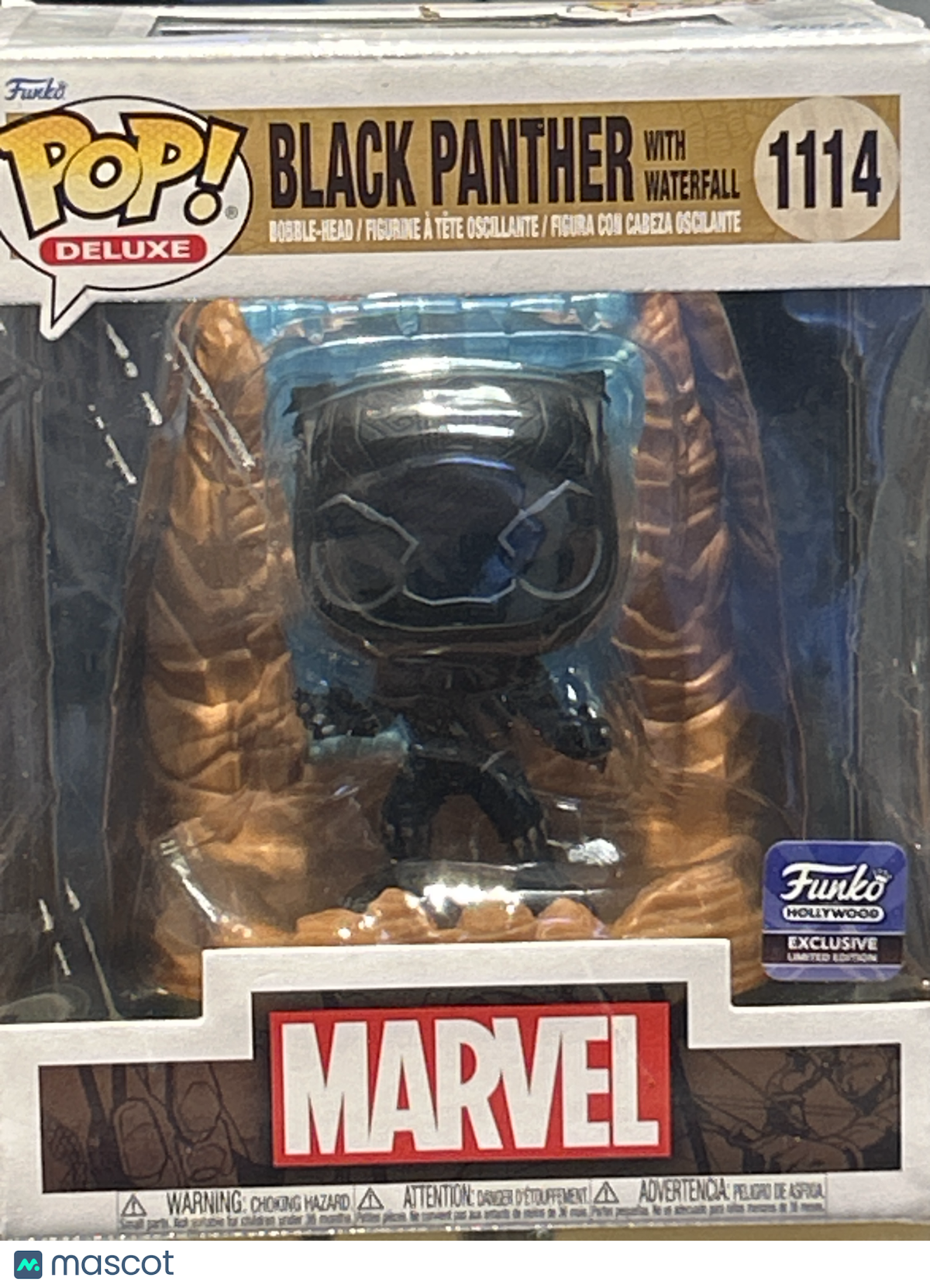 Funko Black Panther: Black Panther w/Waterfall #1114 (Dmg) Hollywood Store Excl.