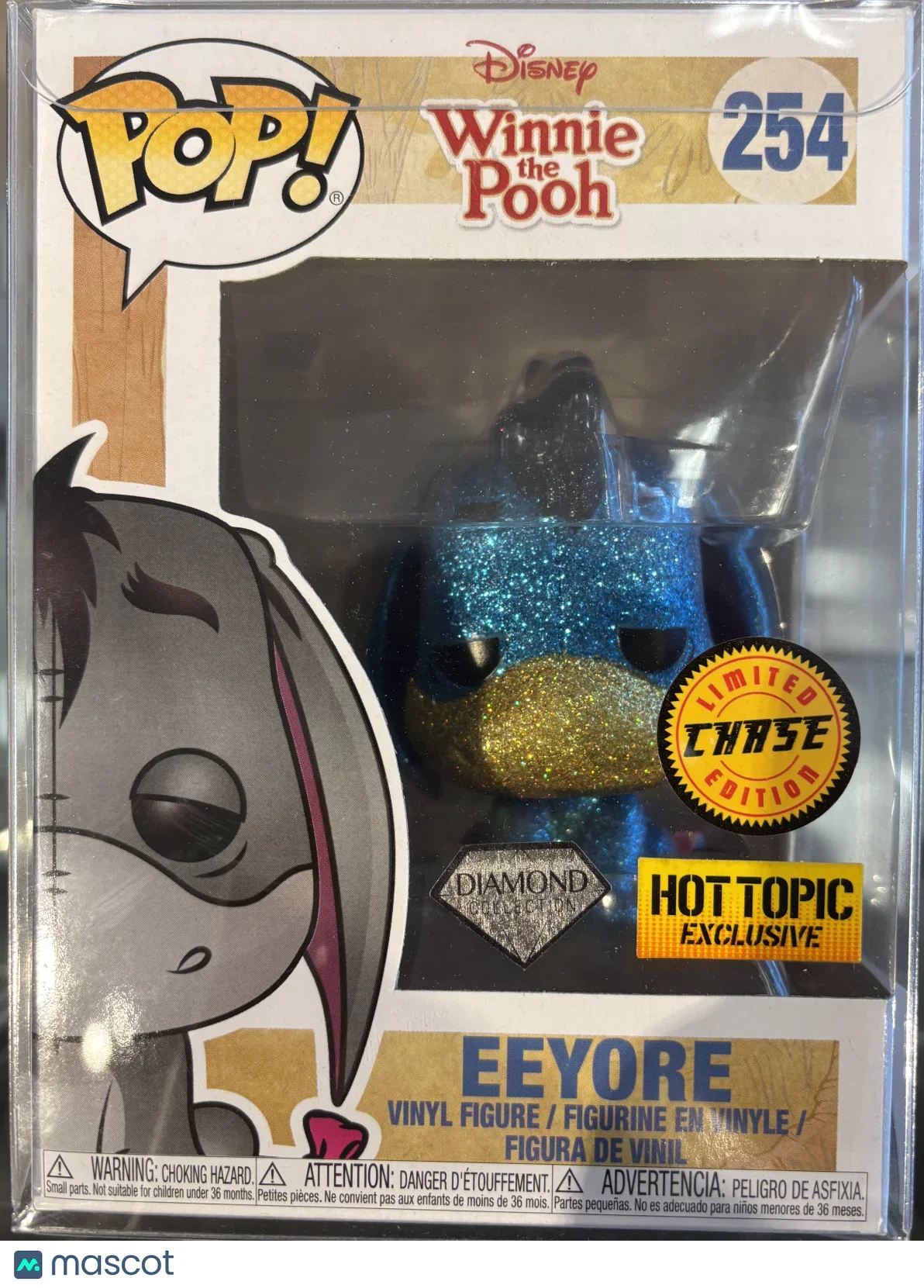 2019 Funko Winnie The Pooh Diamond Chase Hot Topic Exclusive Eeyore #254 - Papa Joey's Collectibles
