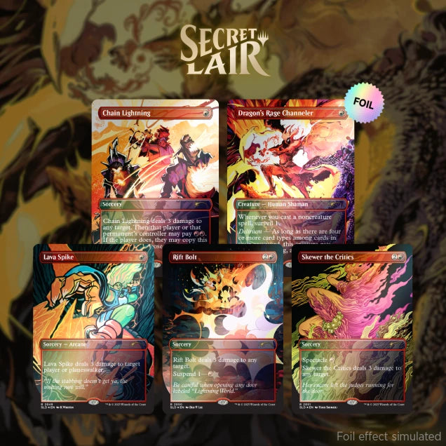 2025 Magic: TG Secret Lair Drop: Everything is On Fire (Rainbow Foil Edition)