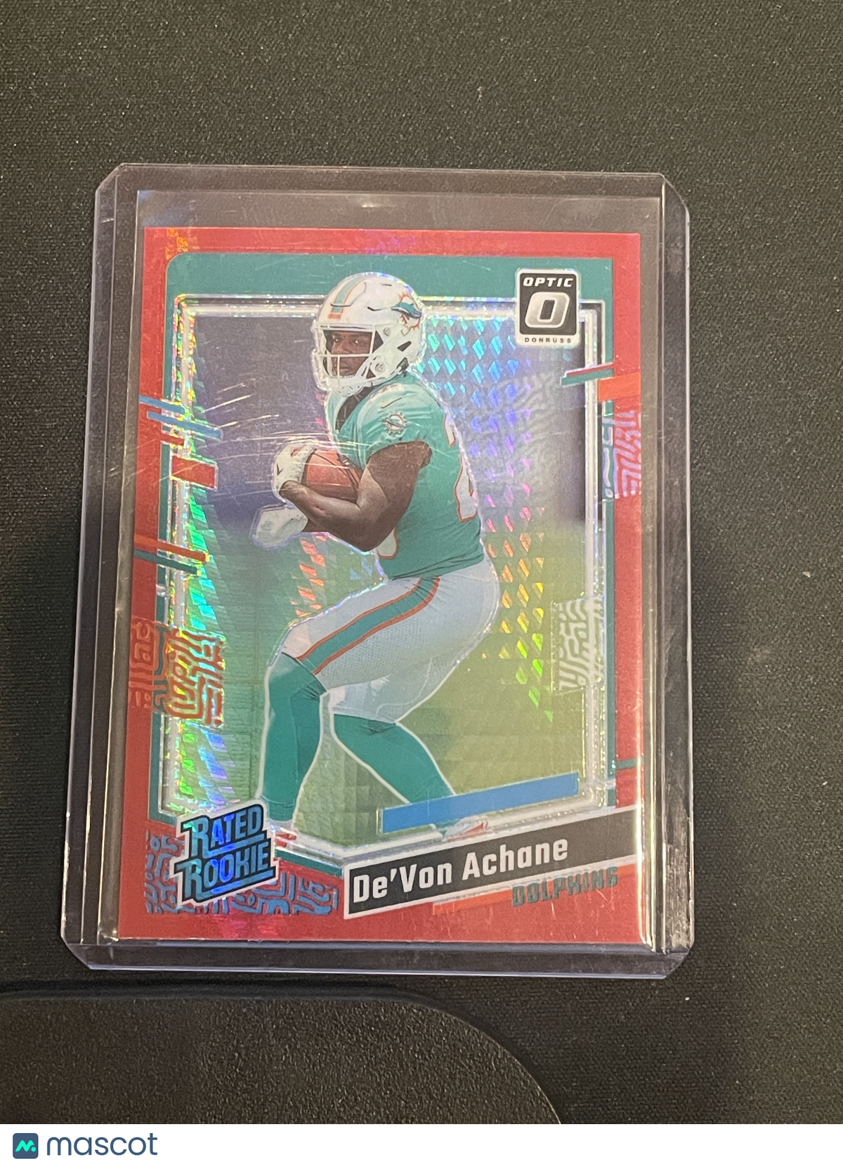 2023 Donruss Optic Football De'von Achane Asia Red #269