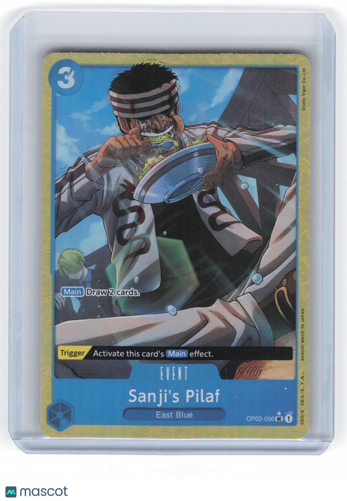 2023 One Piece Sanji's Pilaf Pillars of Strength Uncommon Foil #OP03-056 Alt Art