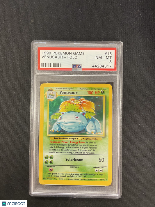 Venusaur 1999 Pokemon Holo #15 PSA 8
