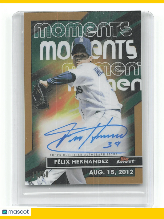 2023 Topps Finest Baseball Félix Hernández 14/60 #FMA-FH - Papa Joey's Collectibles