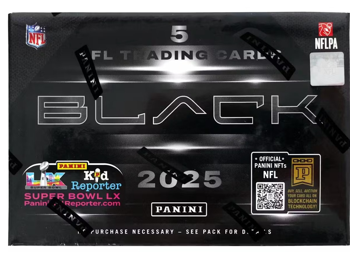 2025 Panini Black Football 5-Card Hobby Box