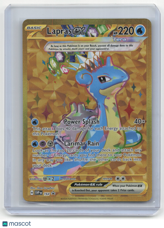 2024 Pokemon Lapras ex Scarlet Violet #164