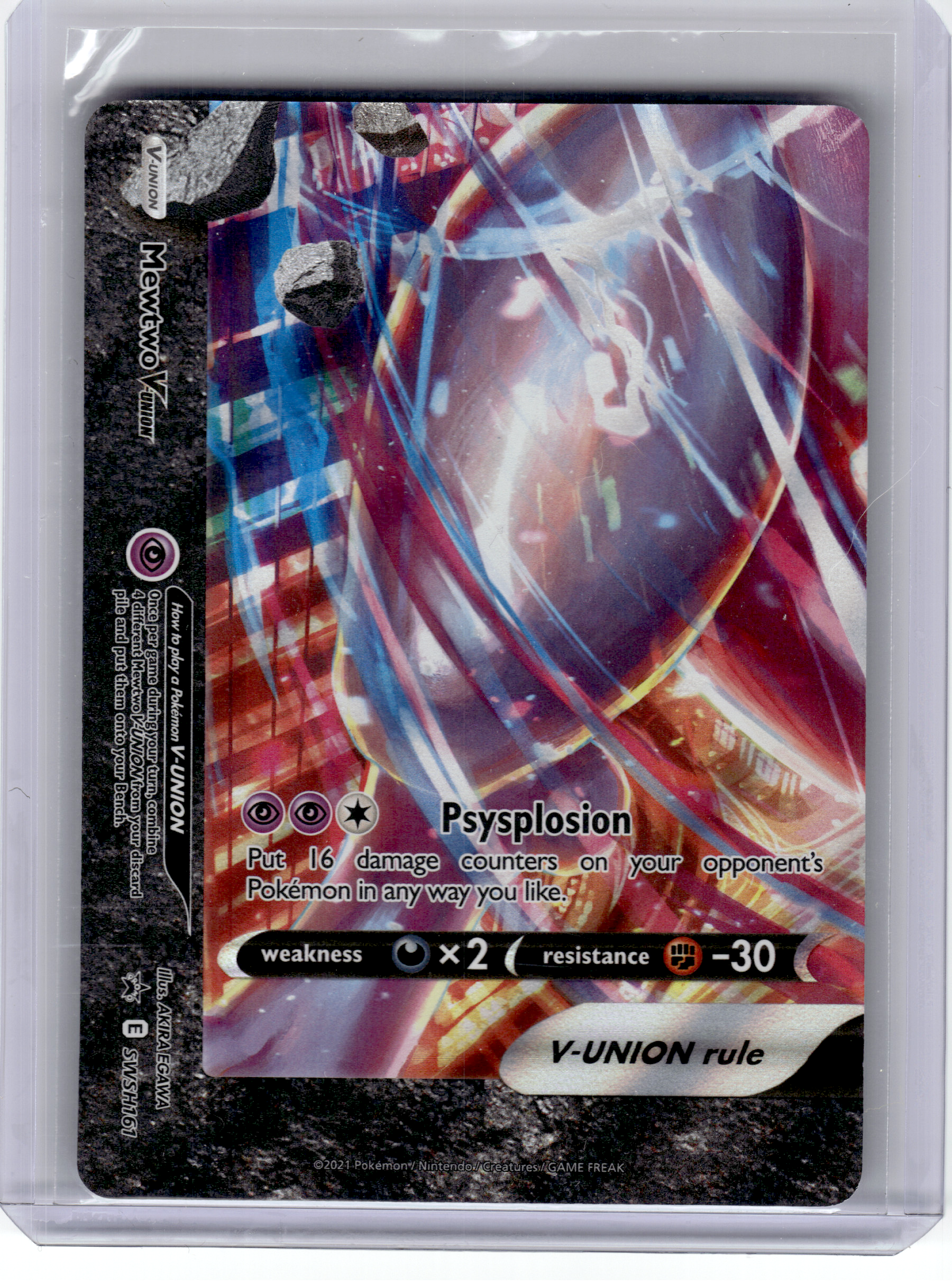 2021 Pokemon—Mewtwo V-Union #159-162 SWSH—Black Star Promo Holo (Set of 4)