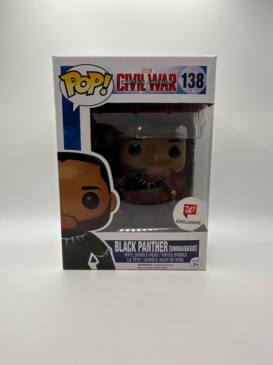POP! Marval—Captain America: Civil War—Black Panther (Unmasked) #138