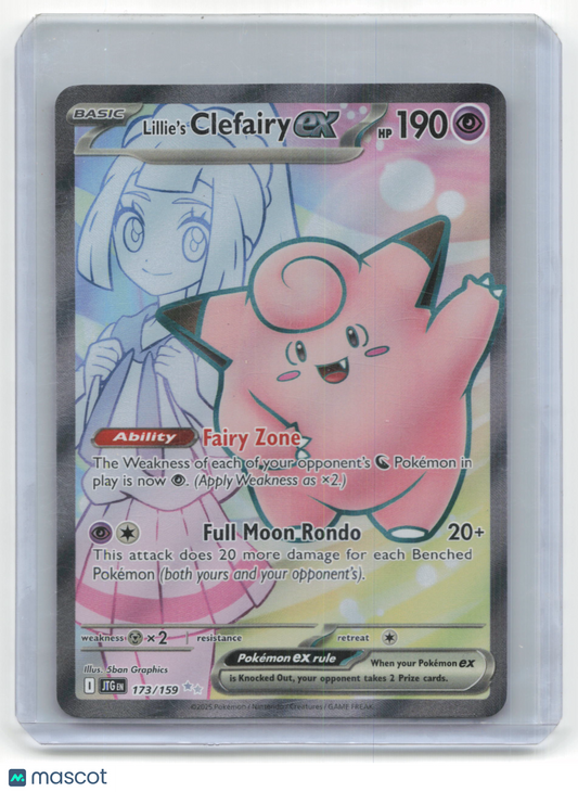 2025 Pokemon TCG Lillie's Clefairy EX Journey Together #173/159