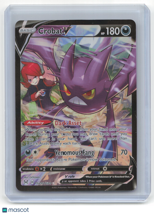 2022 Pokemon Crobat V Lost Origin #TG20/TG30 Near Mint FA
