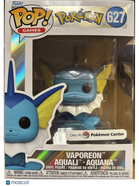 Funko Pokemon Vaporeon #627 Pokemon Center Sealed Boxes