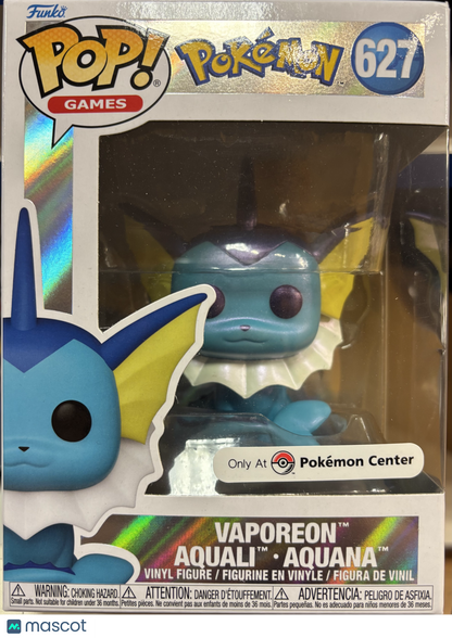 Funko Pokémon Vaporeon #627 (Very Good)  Pokemon Center Exclusive