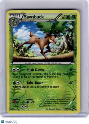 2011 Pokemon—Sawsbuck #16 Emerging Powers—Rare Reverse Holo [Lightly Played]