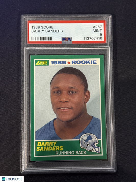 1989 Score Football Barry Sanders #257 PSA 9