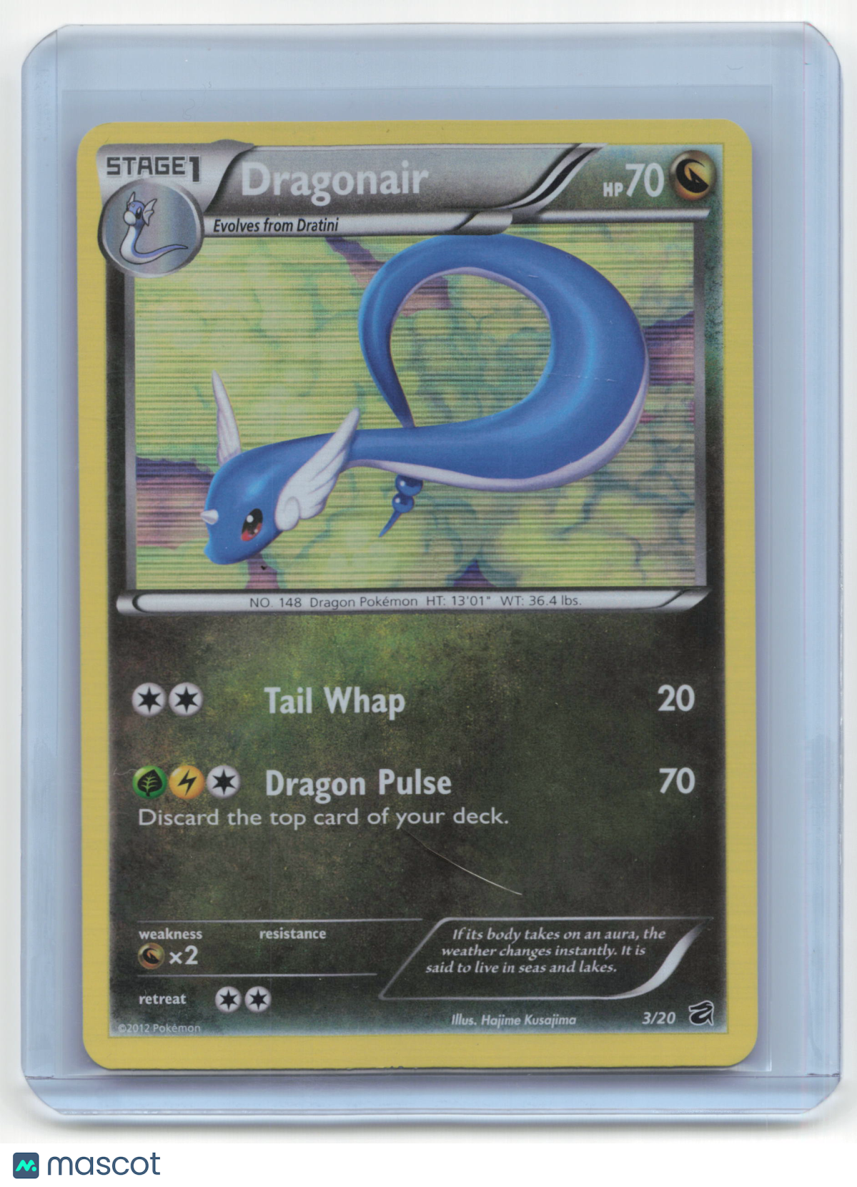 2012 Pokemon Dragonair Dragon Vault #3/20 Near Mint