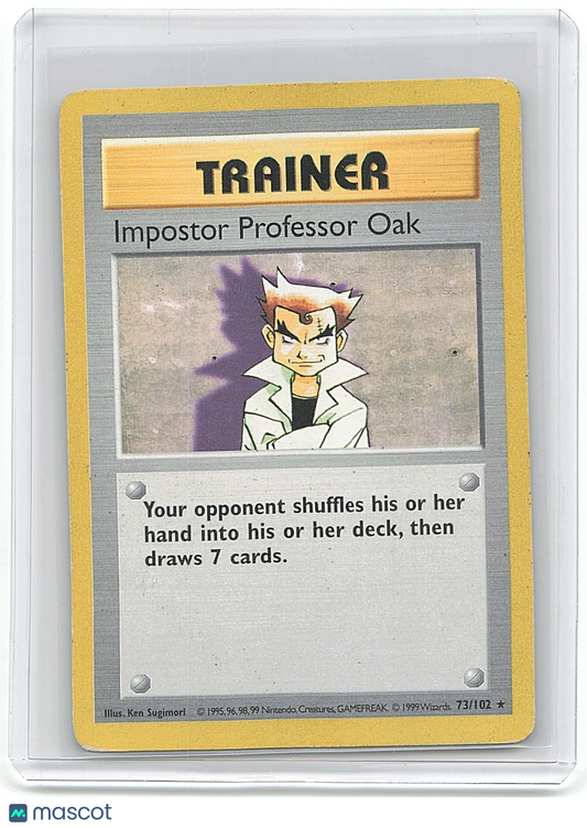 1999 Pokemon Impostor Professor Oak #73/102