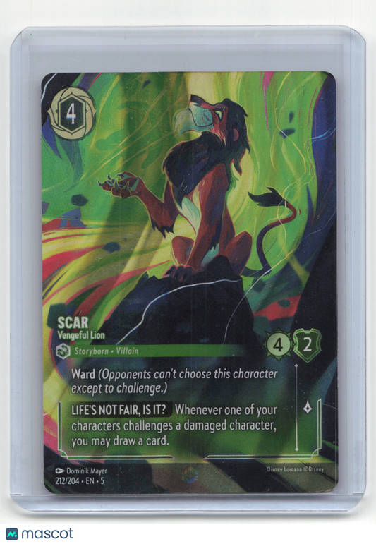 2024 Lorcana Scar Shimmering Skies #212/204 English
