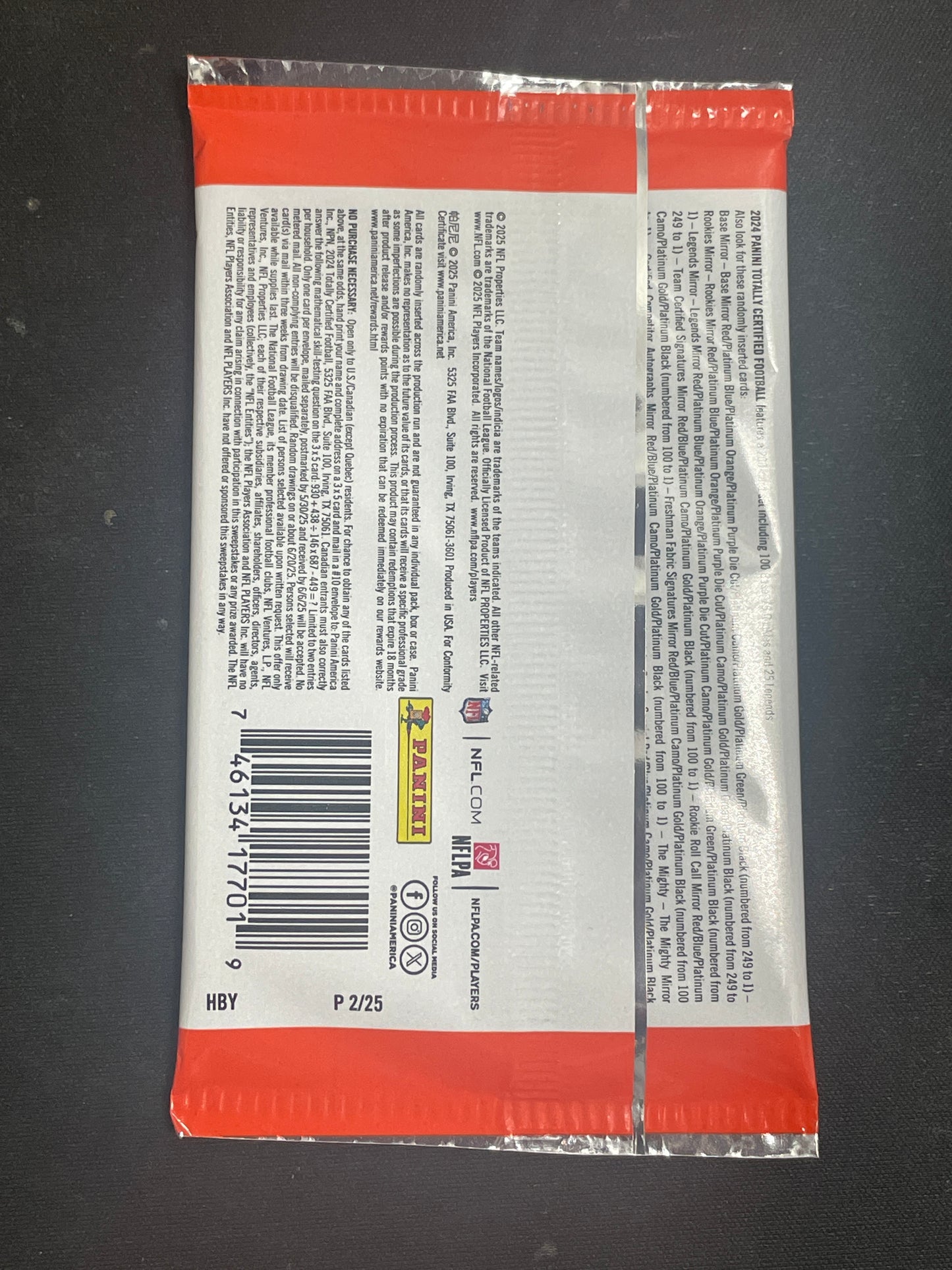 2024 Panini Totally Certified Football Hobby Pack