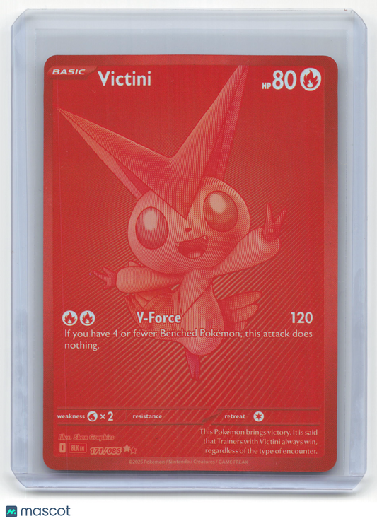 2025 Pokemon Victini Black Bolt Special Illustration Rare Holo #171/86 Near Mint