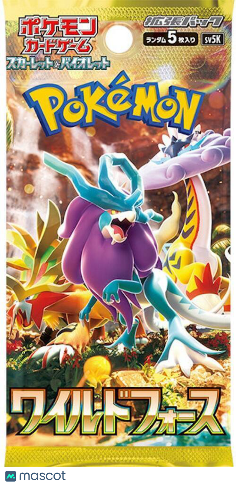 Pokemon Wild Force Japanese (Temporal Forces) Booster Pack