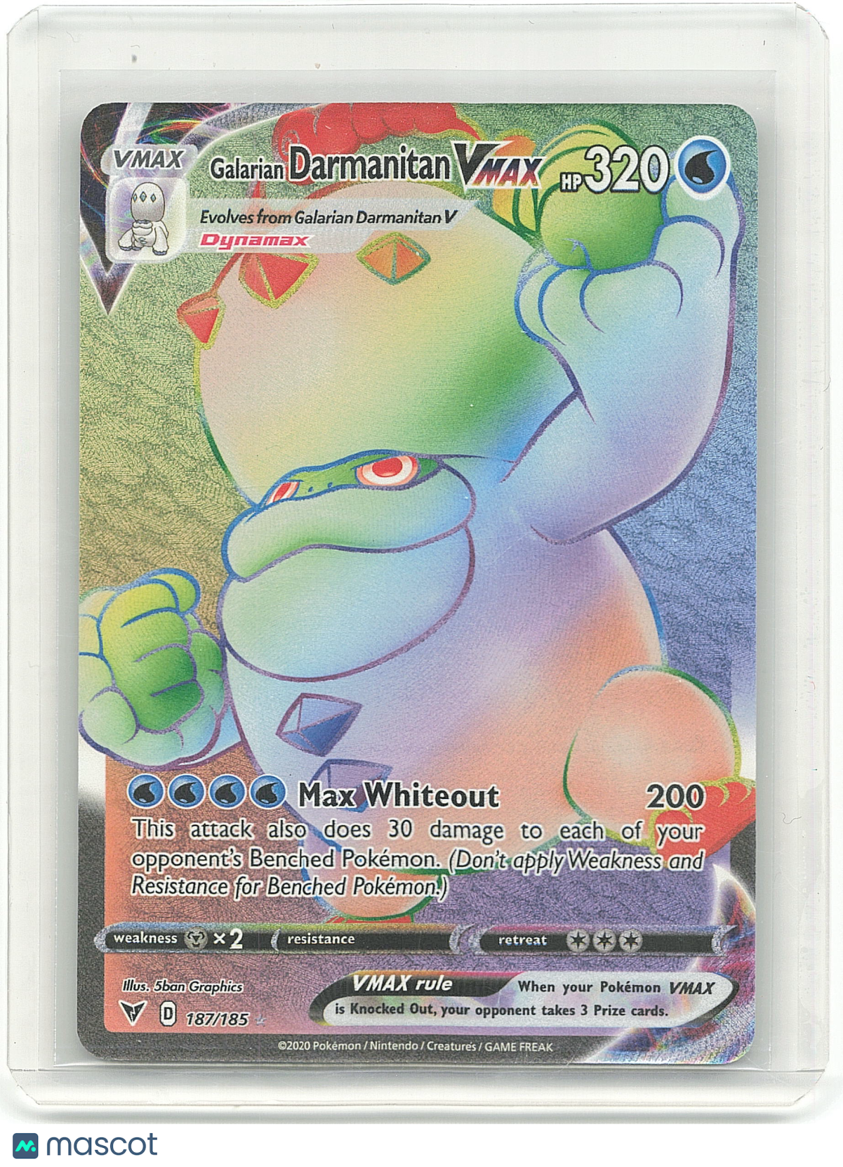 Galarian Darmanitan VMAX 2020 Pokemon Sword & Shield Vivid Voltage #18/185