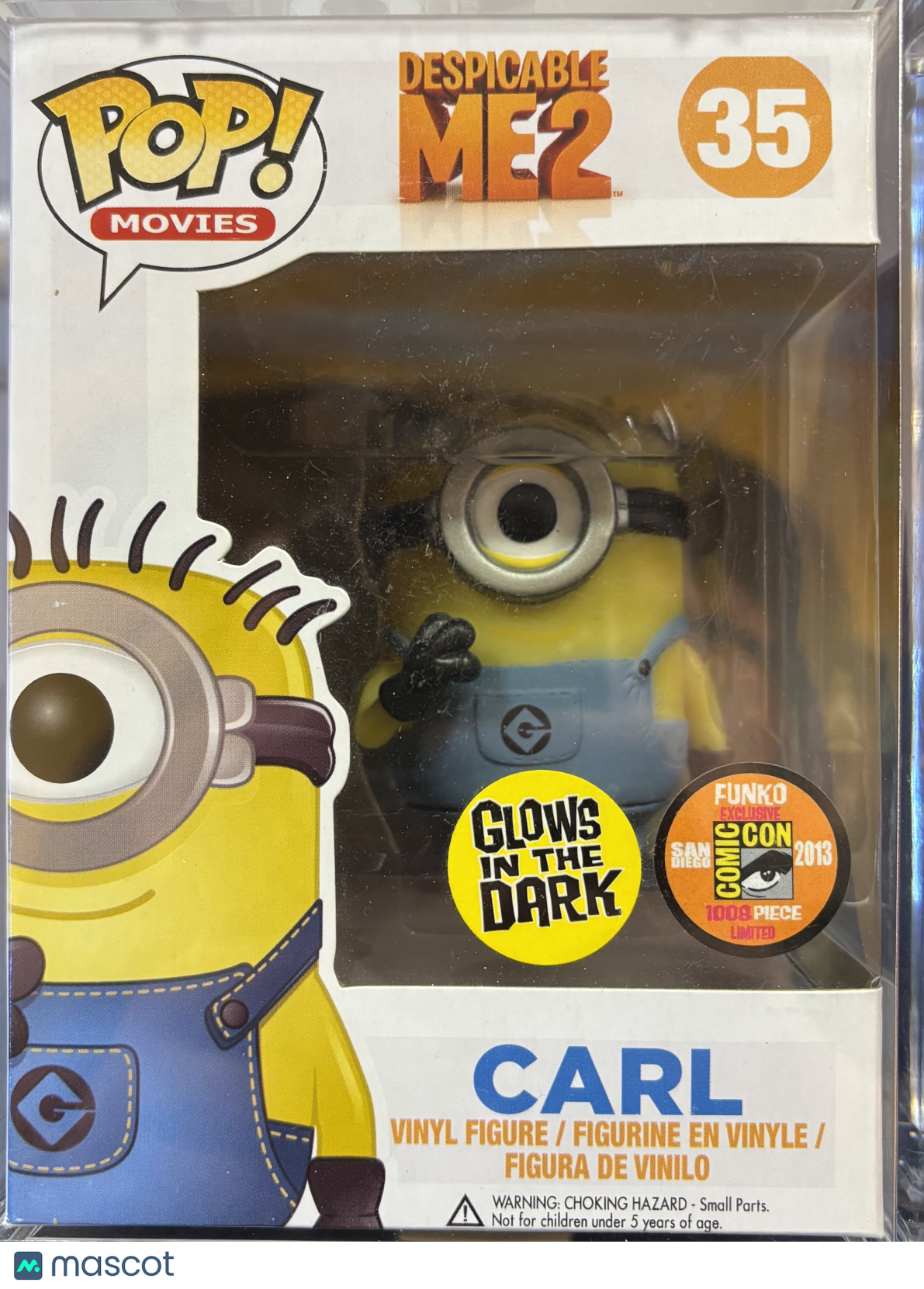 Funko Despicable Me 2 Carl #35 (Very Good)  SDCC Exclusive, GITD