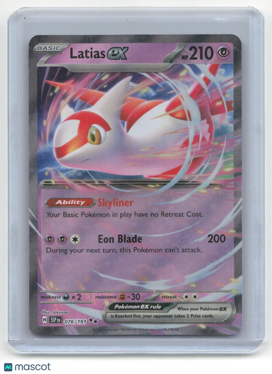 2024 Pokemon Latias EX Surging Sparks #076/191 - Papa Joey's Collectibles