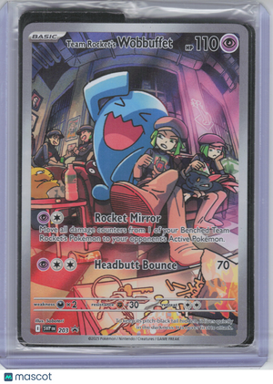 2025 Pokemon—Team Rocket's Wobbuffet #203 SVP—Black Star Promo Holo [Sealed]