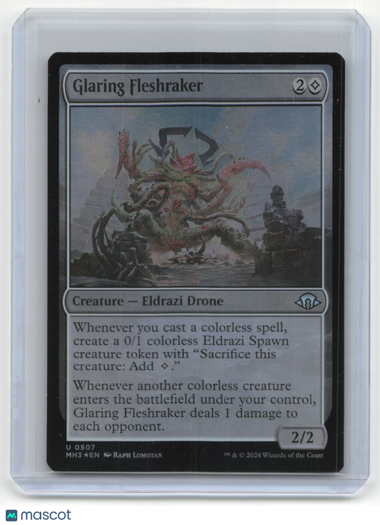 2024 Magic: The Gathering Glaring Fleshkraker Modern Horizons 3 #U 0507 Foil
