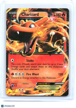 2014 Pokemon—Charizard EX #11/106 Flashfire—Ultra Rare Holo [Lightly Played]