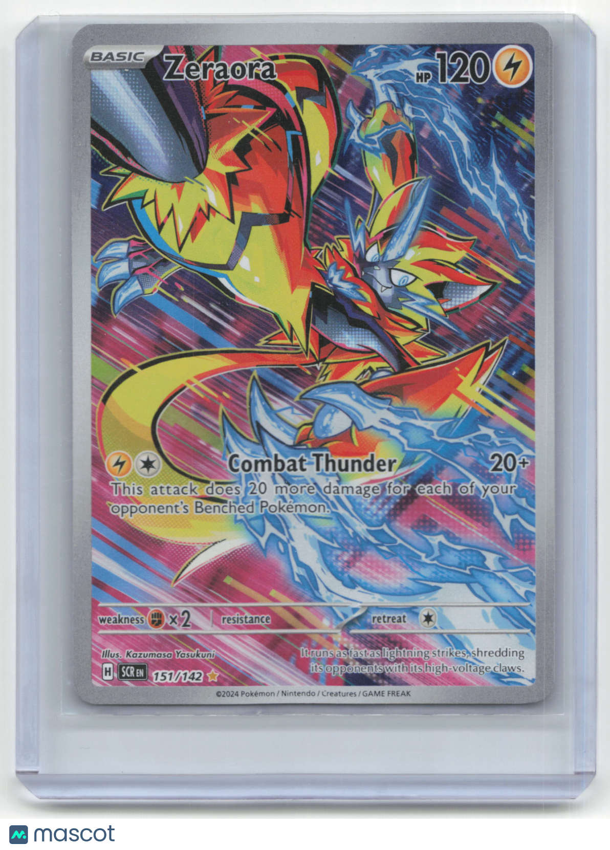 2024 Pokemon TCG Zeraora Stellar Crown #151/142