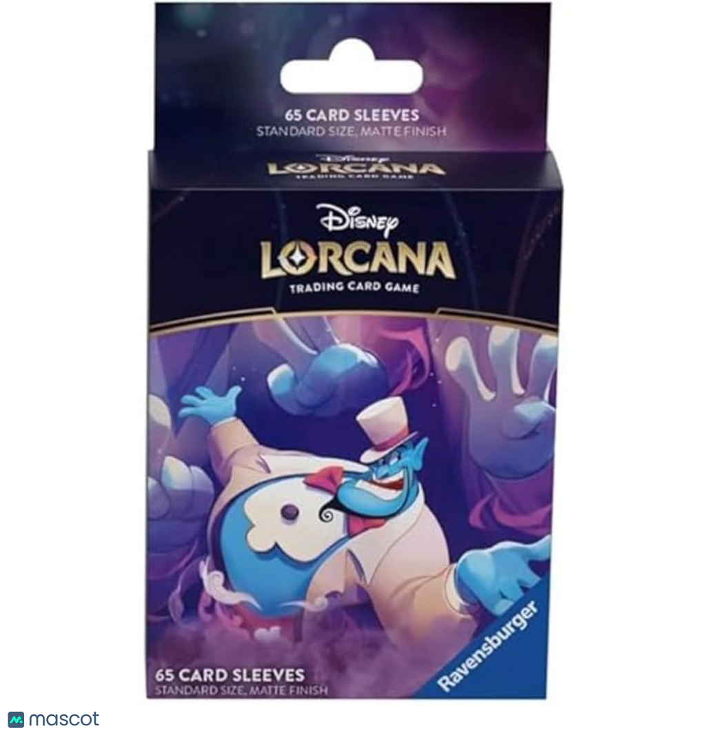 Lorcana Standard 20 Pt. (Genie, Supportive Friend) Card Sleeves 65 Ct - Papa Joey's Collectibles