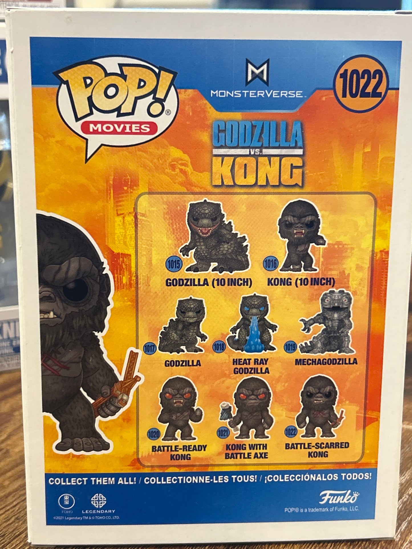 FunkoGodzilla vs. Kong Battle-Scarred Kong # Very Good