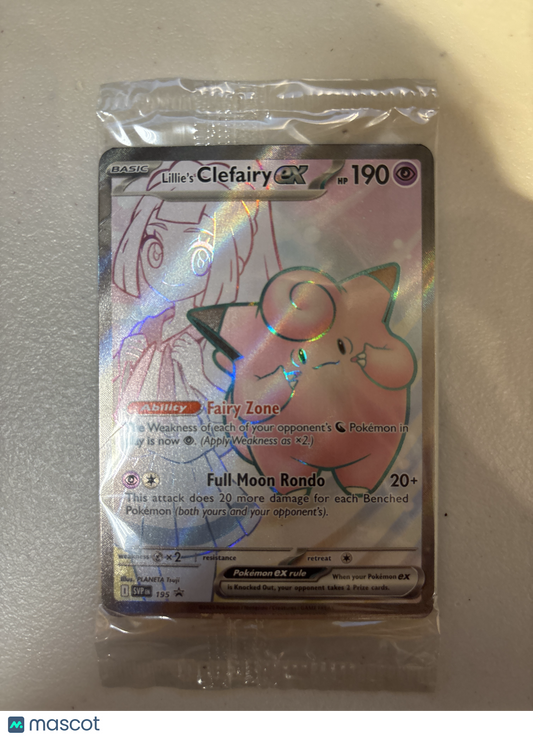 2025 Pokemon TCG Lillie's Clefairy EX Journey Together #SVP 195 Sealed Promo
